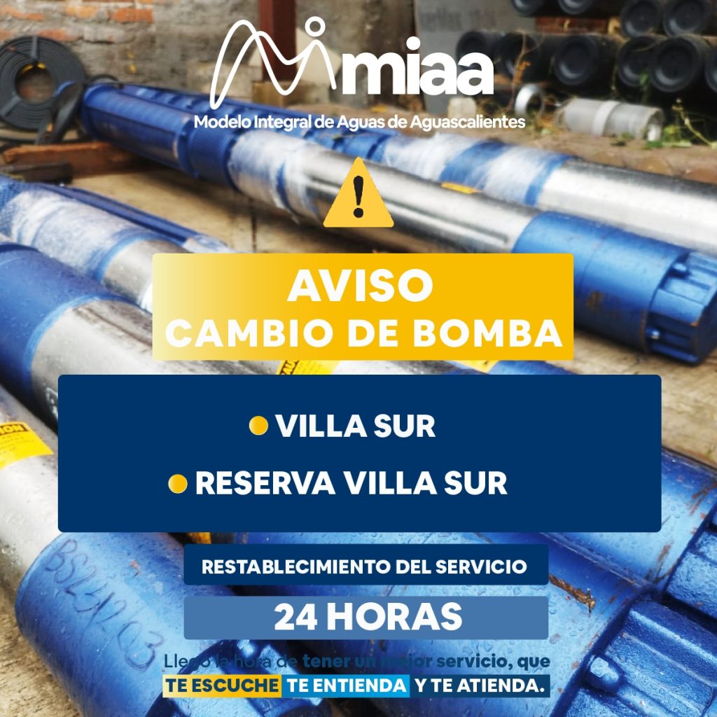 Trabajadores cambiando bomba en pozo