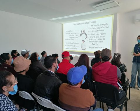Cursos de Buenas Prácticas de Higiene en la Feria Nacional de San Marcos, Aguascalientes.
